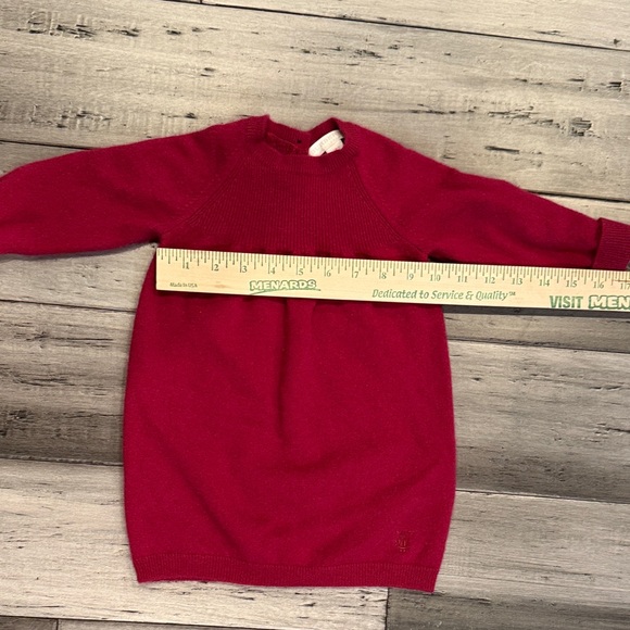 Burberry Kids Red Knit Long-Sleeve Dress - Picture 9 of 12